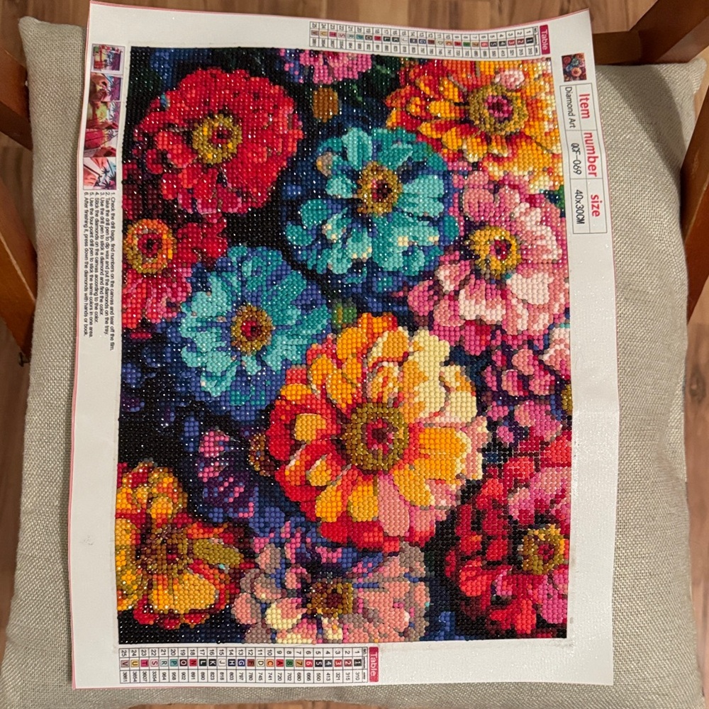 Vibrant Floral Diamond Painting Kit